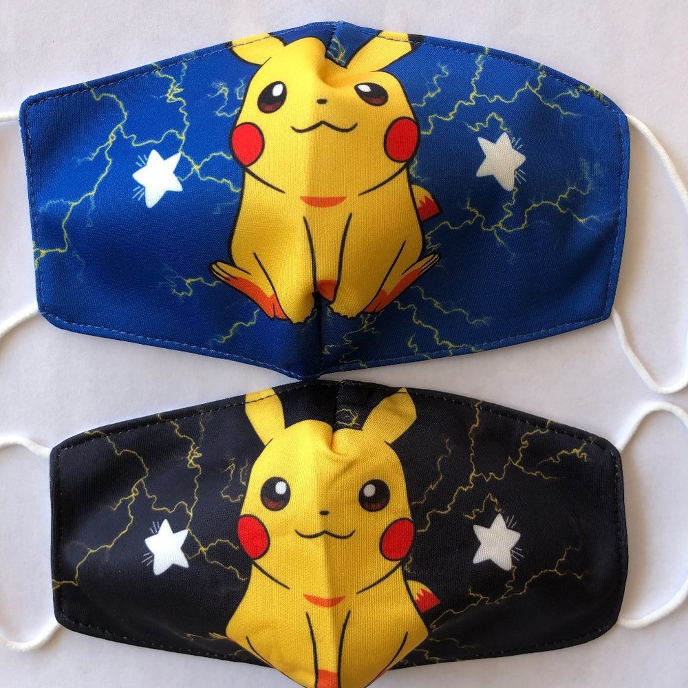kids face mask pikachu